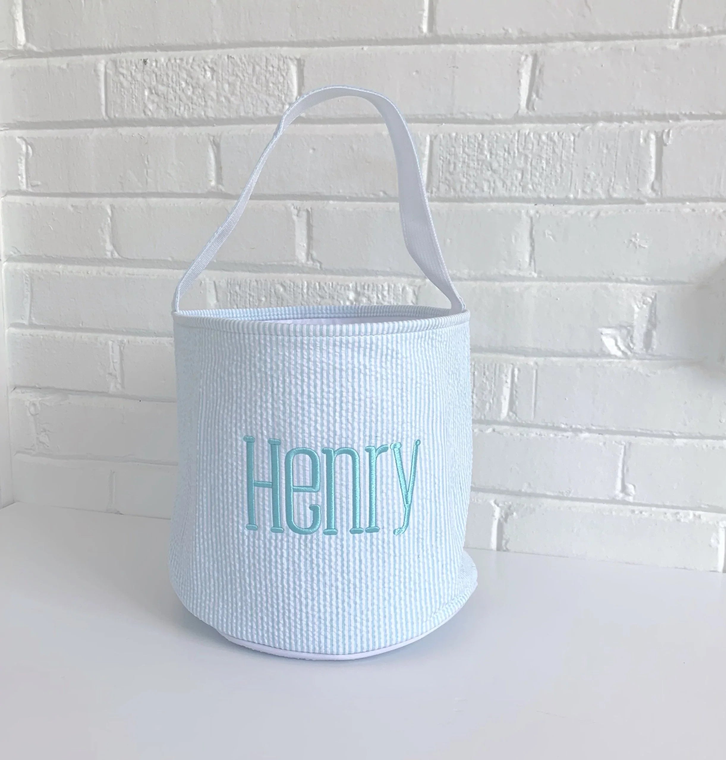 Seersucker And Gingham Buckets