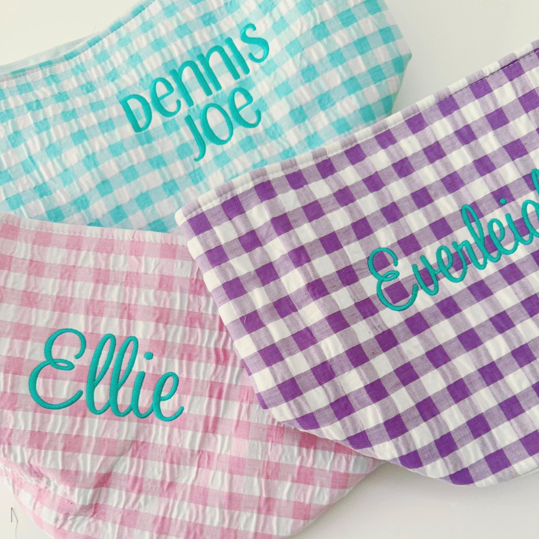 Seersucker And Gingham Buckets
