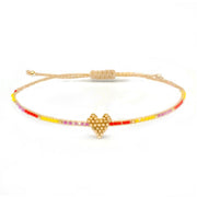 Willow Miyuki Heart Bracelet