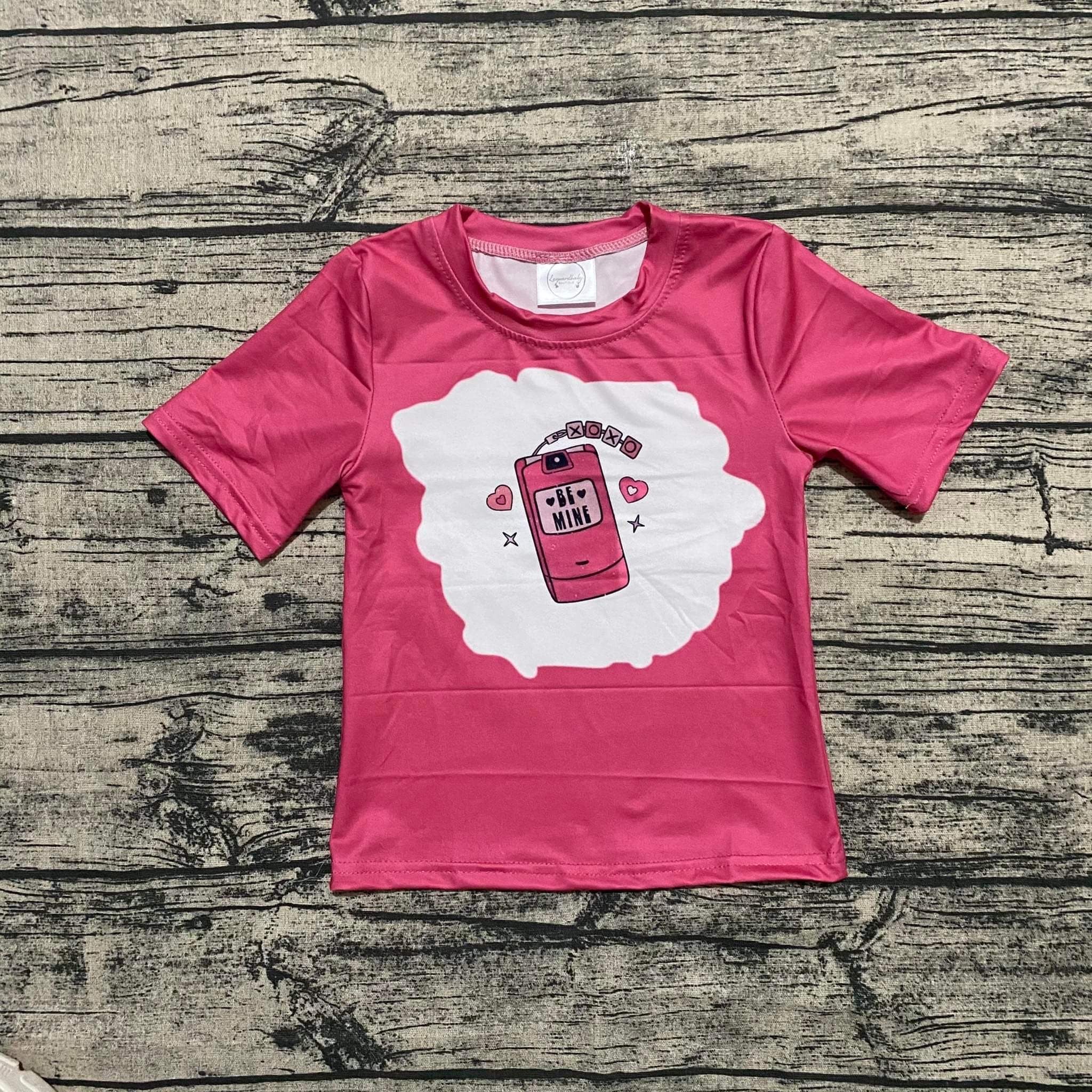 Be Mine Razor Phone Bleached Shirt