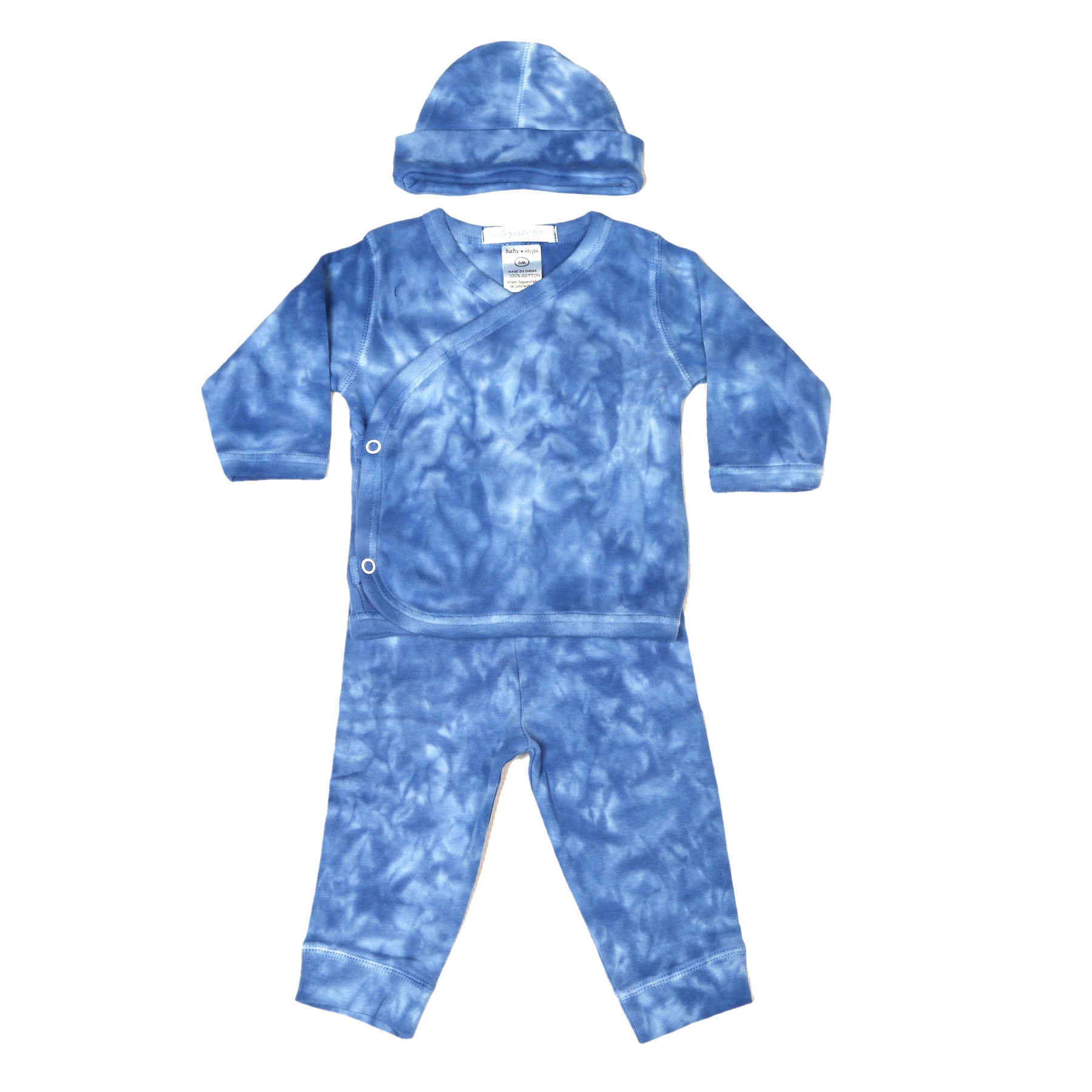 Baby Tie Dye 3 Piece Set - Cobalt Crush