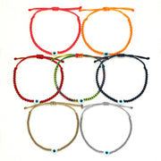 Kids Evil Eye Braided Bead Bracelet