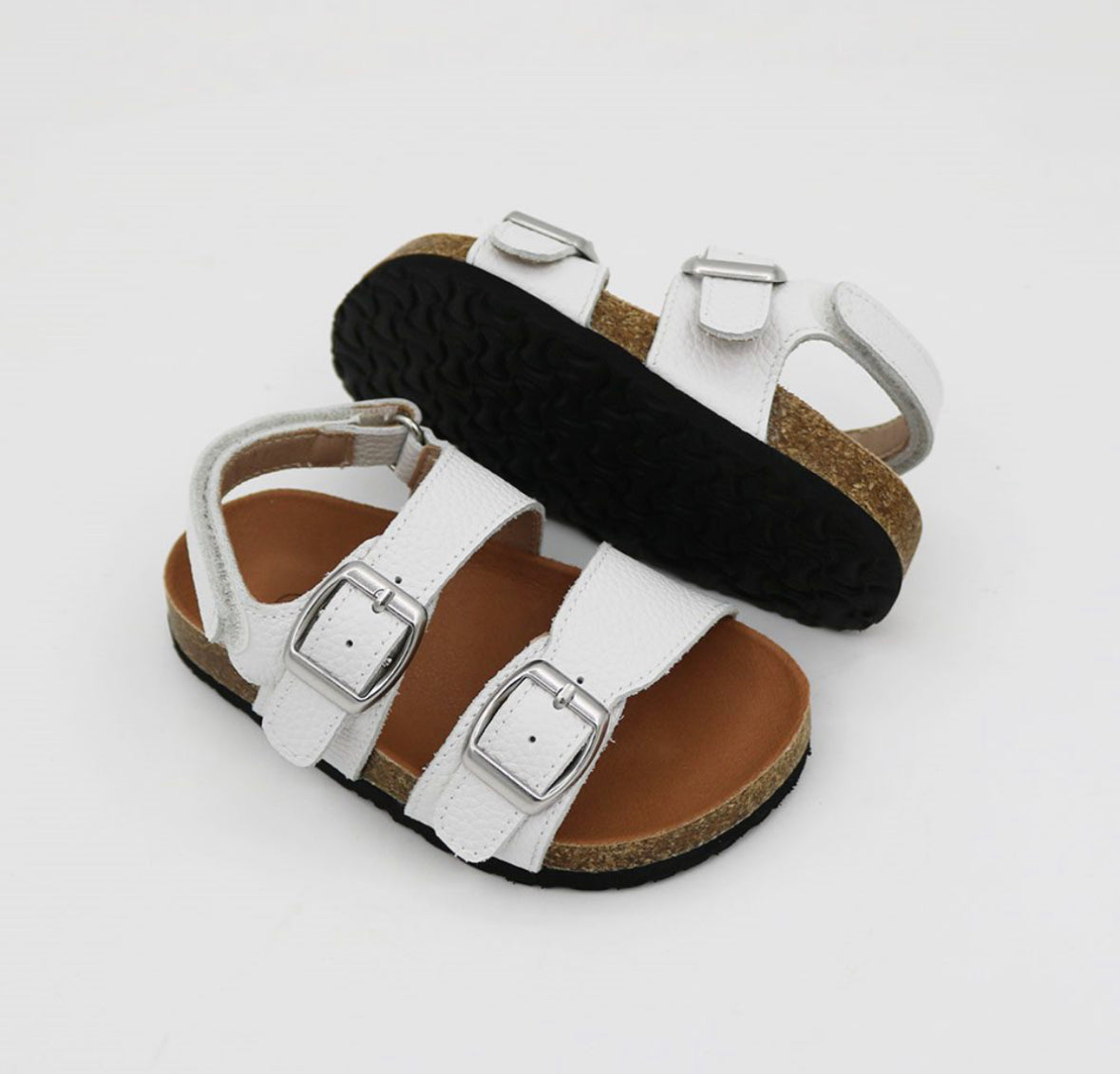 Brooklyn Footbed Sandals - White