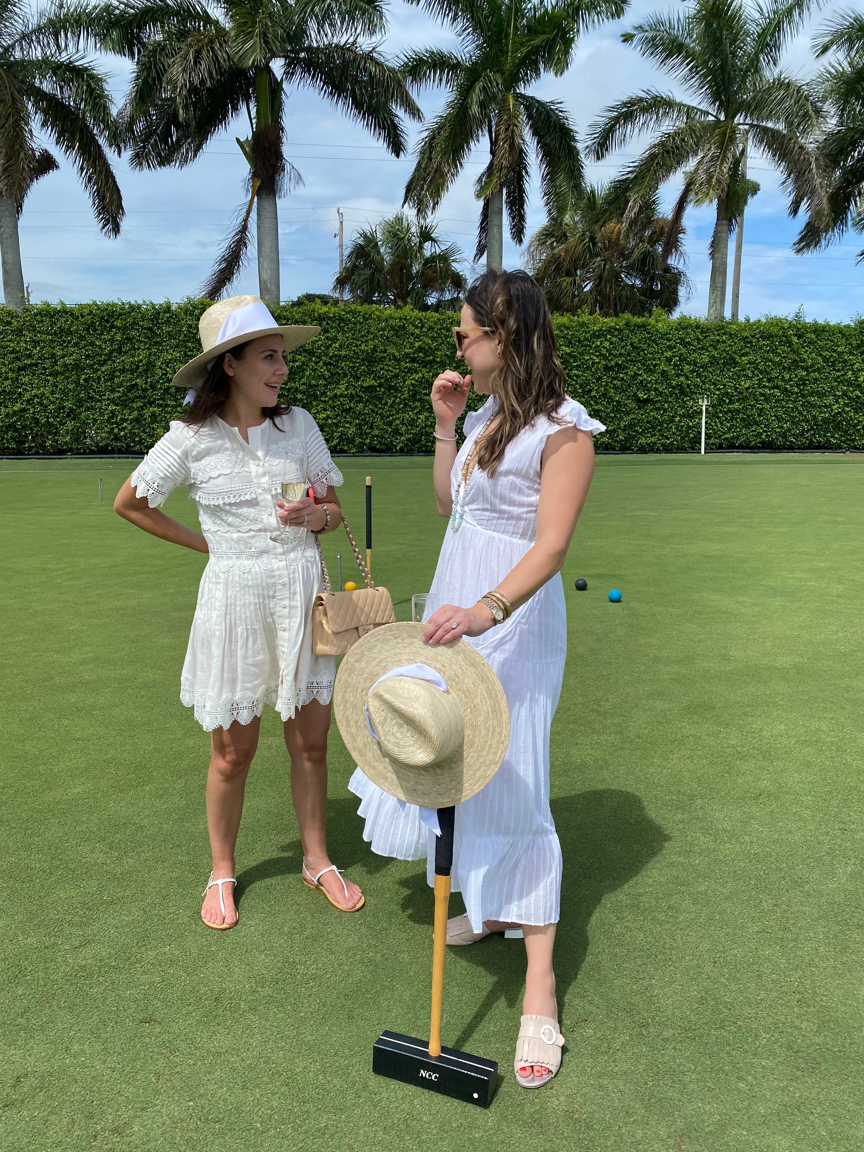 Zinnia Sun Hat - White Wide & Short Lace Eyelet Ribbon