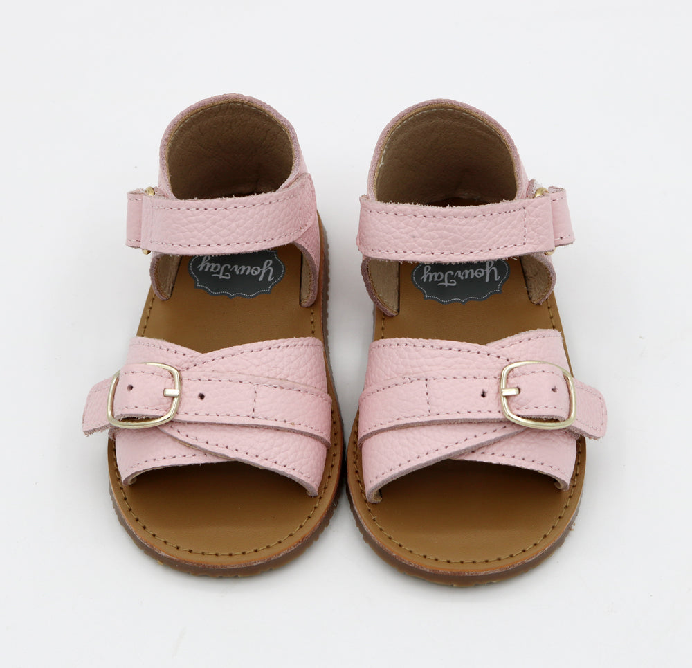 Harper Buckle Sandals - Pink