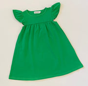 Flutter Sleeve Dress—green