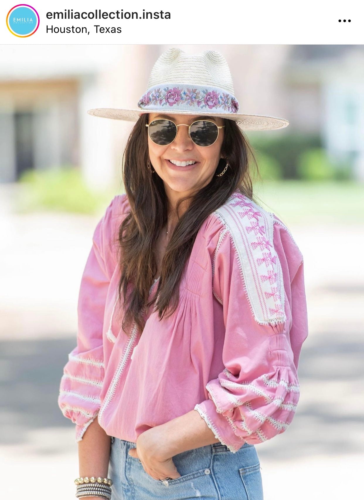 Zinnia Sun Hat -coral Wide & Short Grosgrain Ribbon