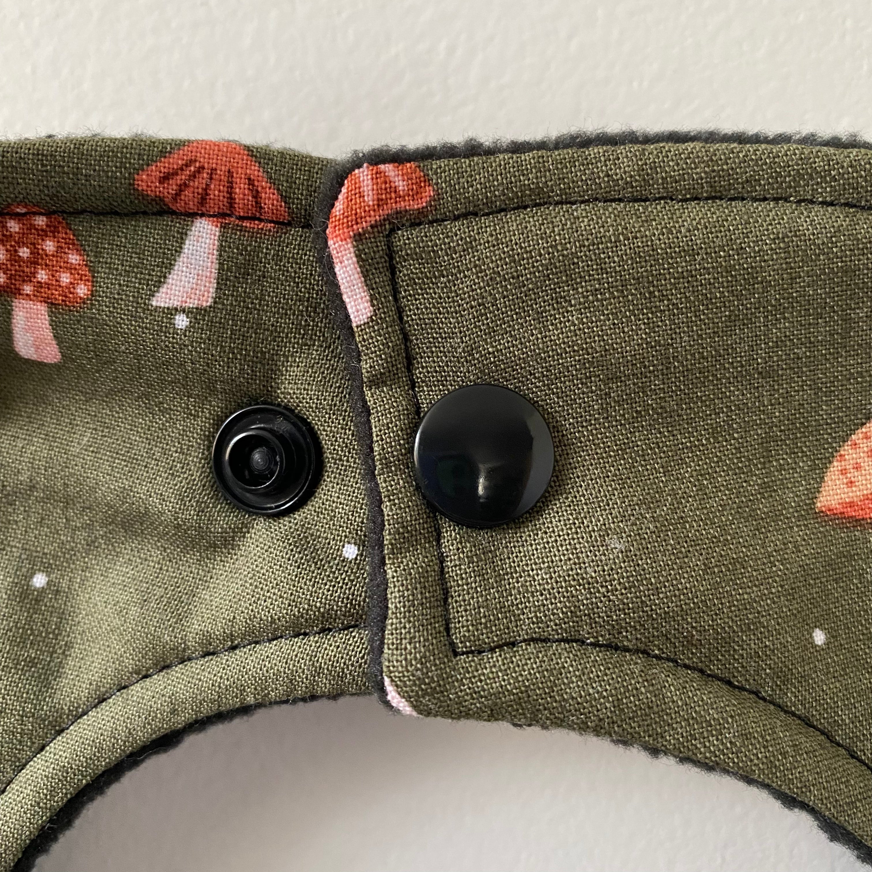 Olive Mushroom Baby Bib