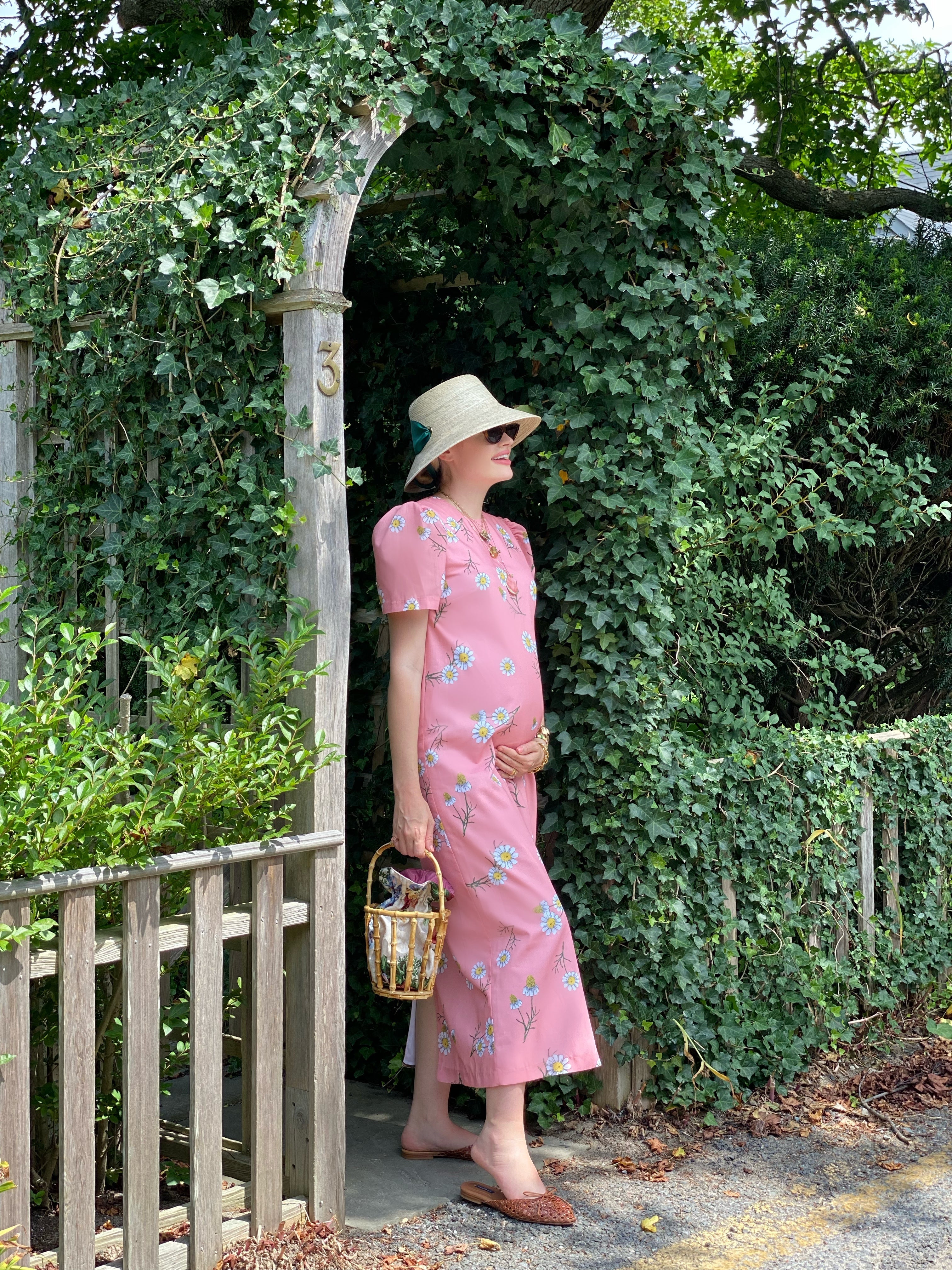 Clematis Bucket Hat - French Blue Wide & Short Grosgrain Ribbon