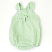 Green Seersucker Sunsuit