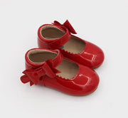 Lilien Side Bow Mary Jane - Red Patent Leather