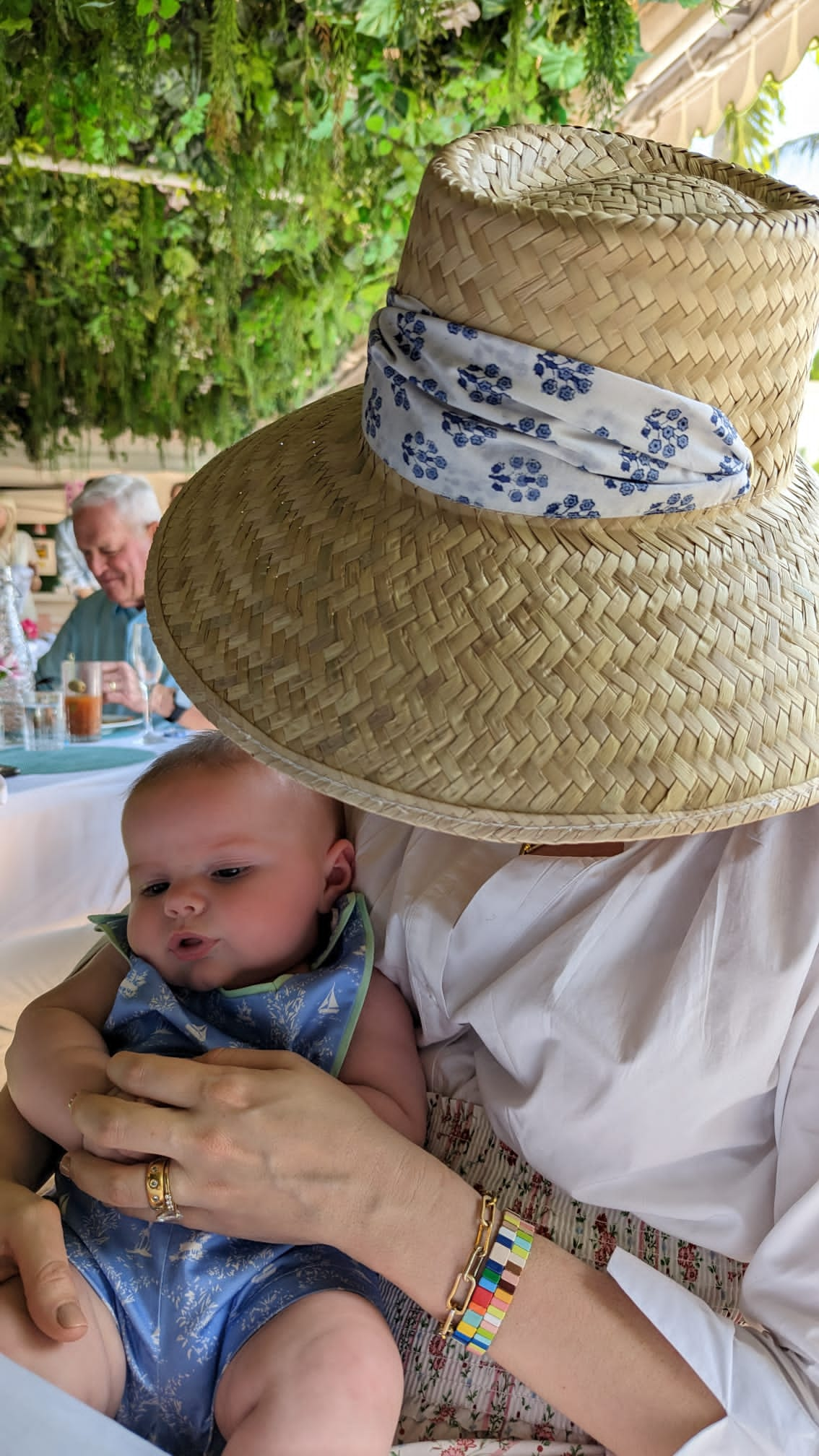 Amaryllis Sun Hat - Red Wide & Short Grosgrain Ribbon