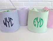 Seersucker And Gingham Buckets