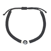 Sterling Silver Ceramic Evil Eye Bracelet
