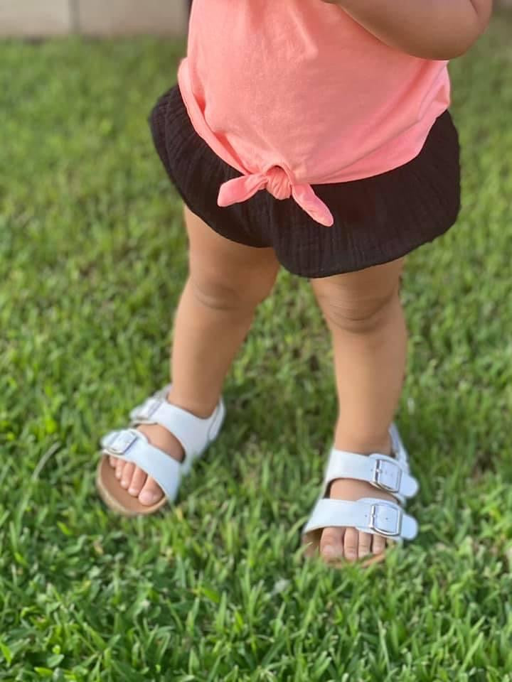 Brooklyn Footbed Sandals - White