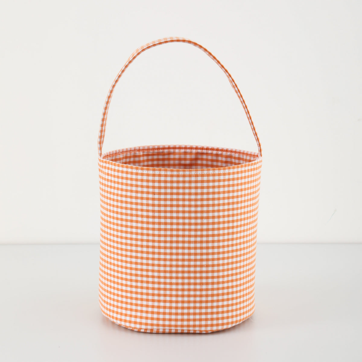 Gingham/seersucker Bucket Bag