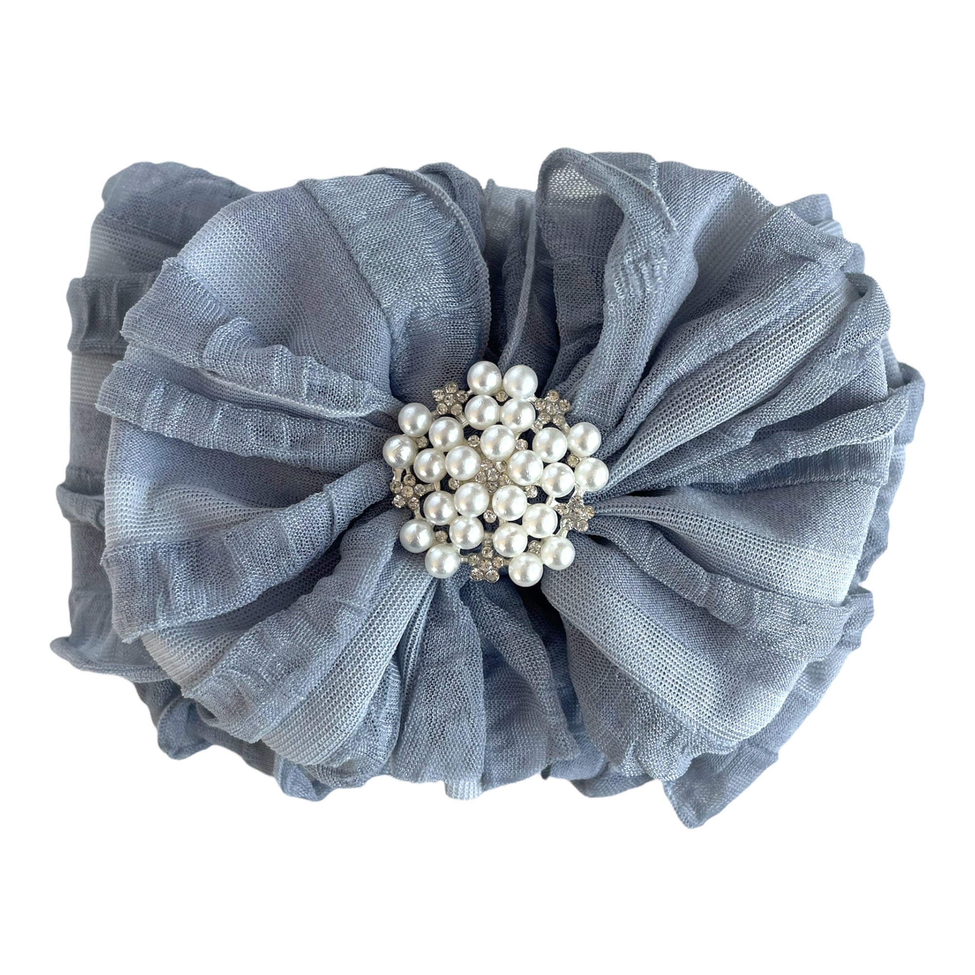 Pearl Embellished Signature Ruffled Baby Headband
