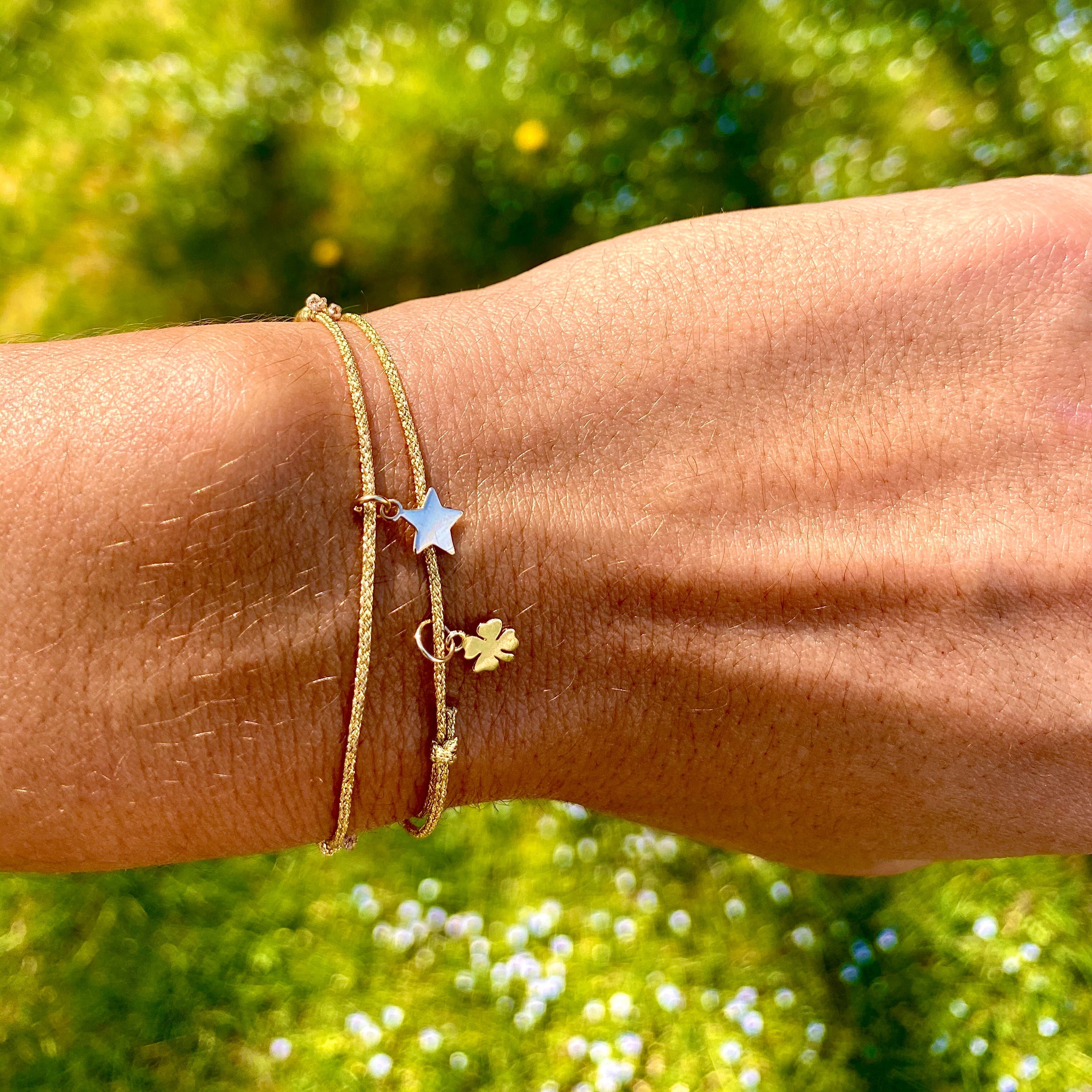 Gold Star Charm Bracelet