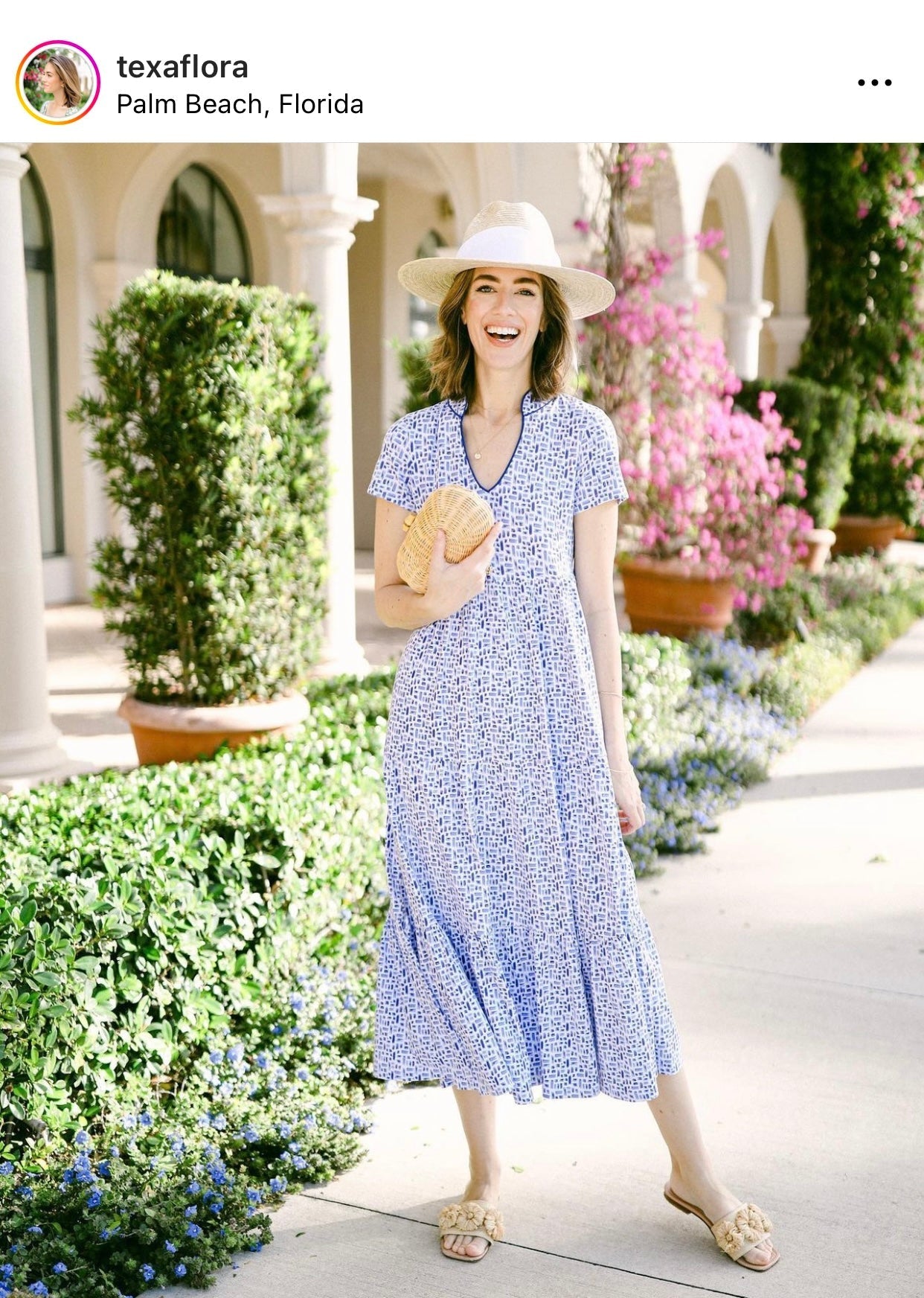 Zinnia Sun Hat - French Blue Wide & Short Grosgrain Ribbon