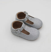 T-straps - Glitter Silver