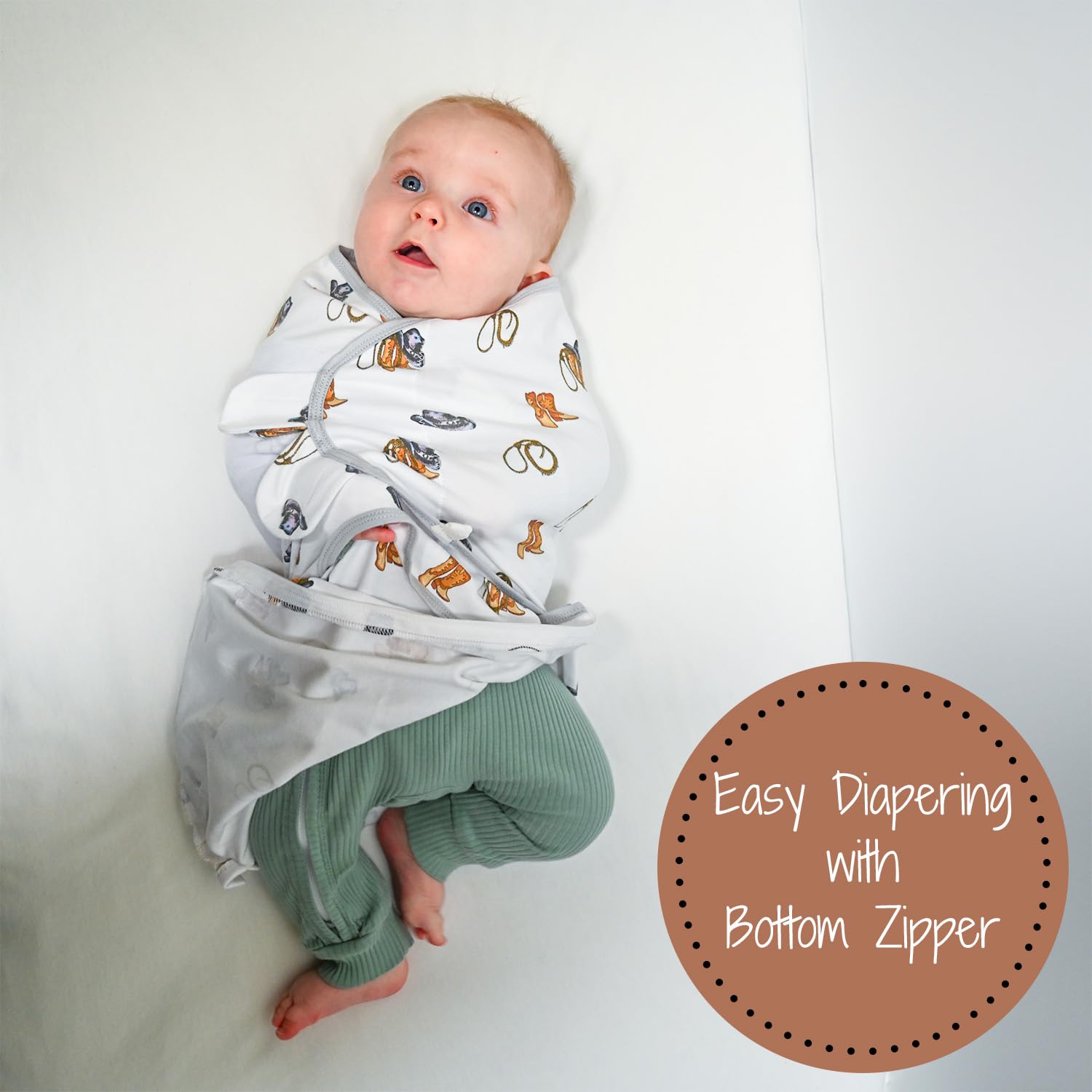 Life Is Better In Boots Swaddle Sack