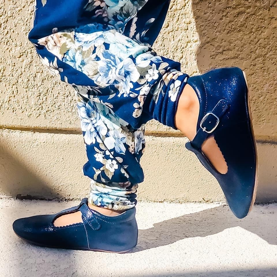 T-straps Midnight Sparkle (blue Shimmer)