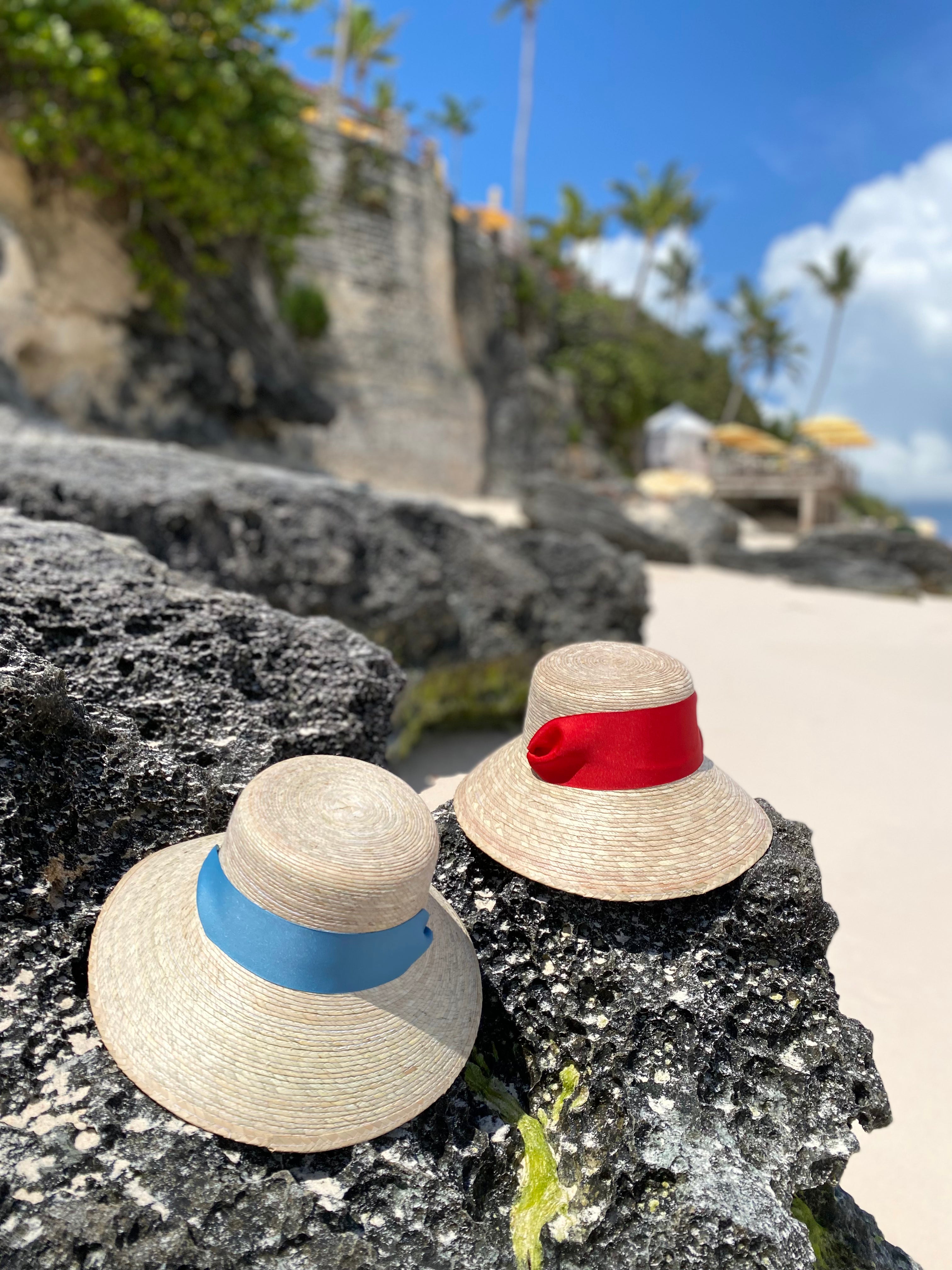 Clematis Bucket Hat - Olive Green Wide & Short Grosgrain Ribbon