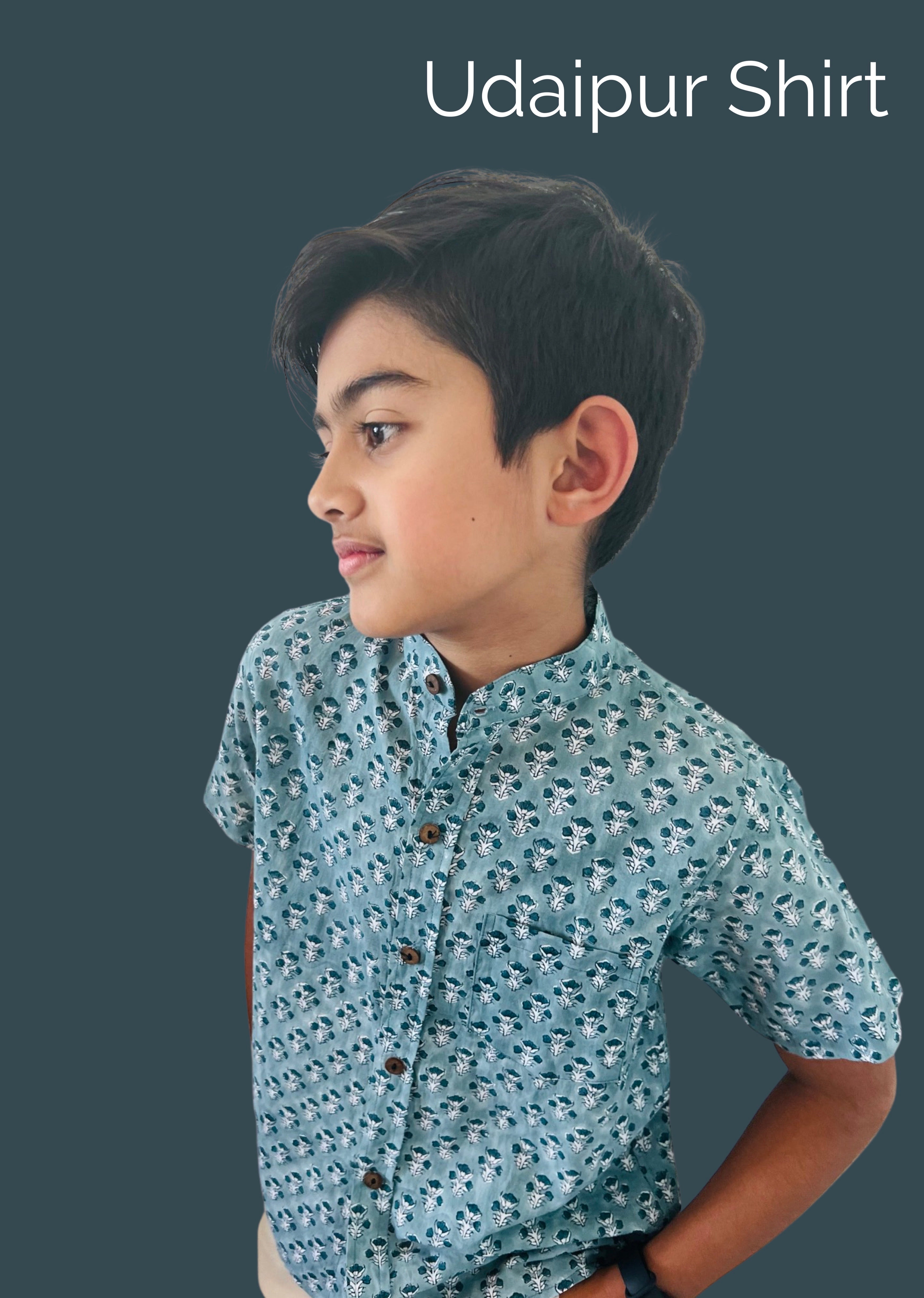 Block Printed Shirts for Boys