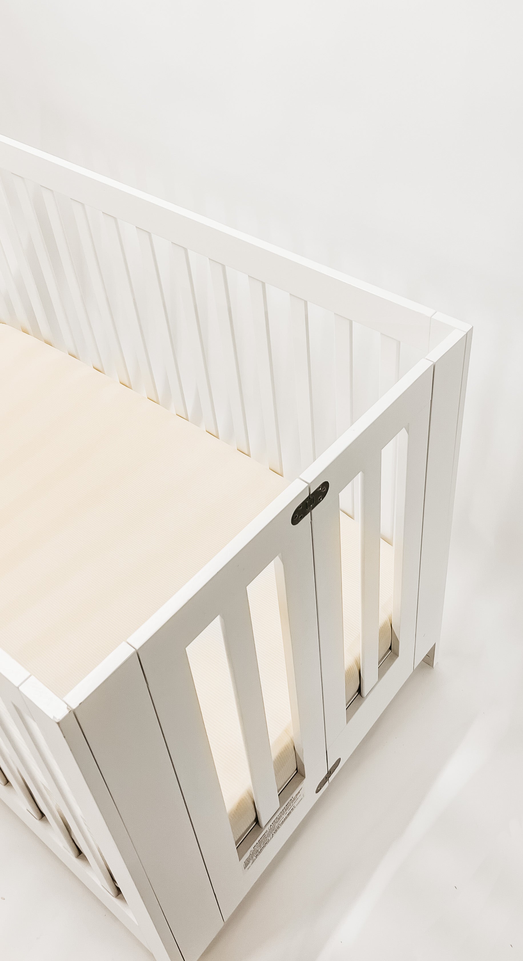 Oat Ribbed Crib Sheet