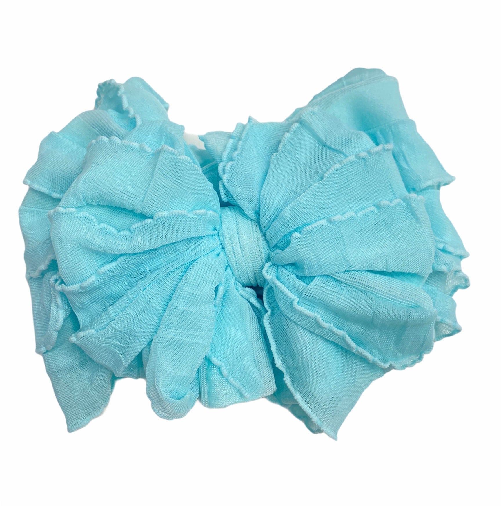 Aqua | Signature Ruffled Baby Headband