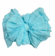 Aqua | Signature Ruffled Baby Headband