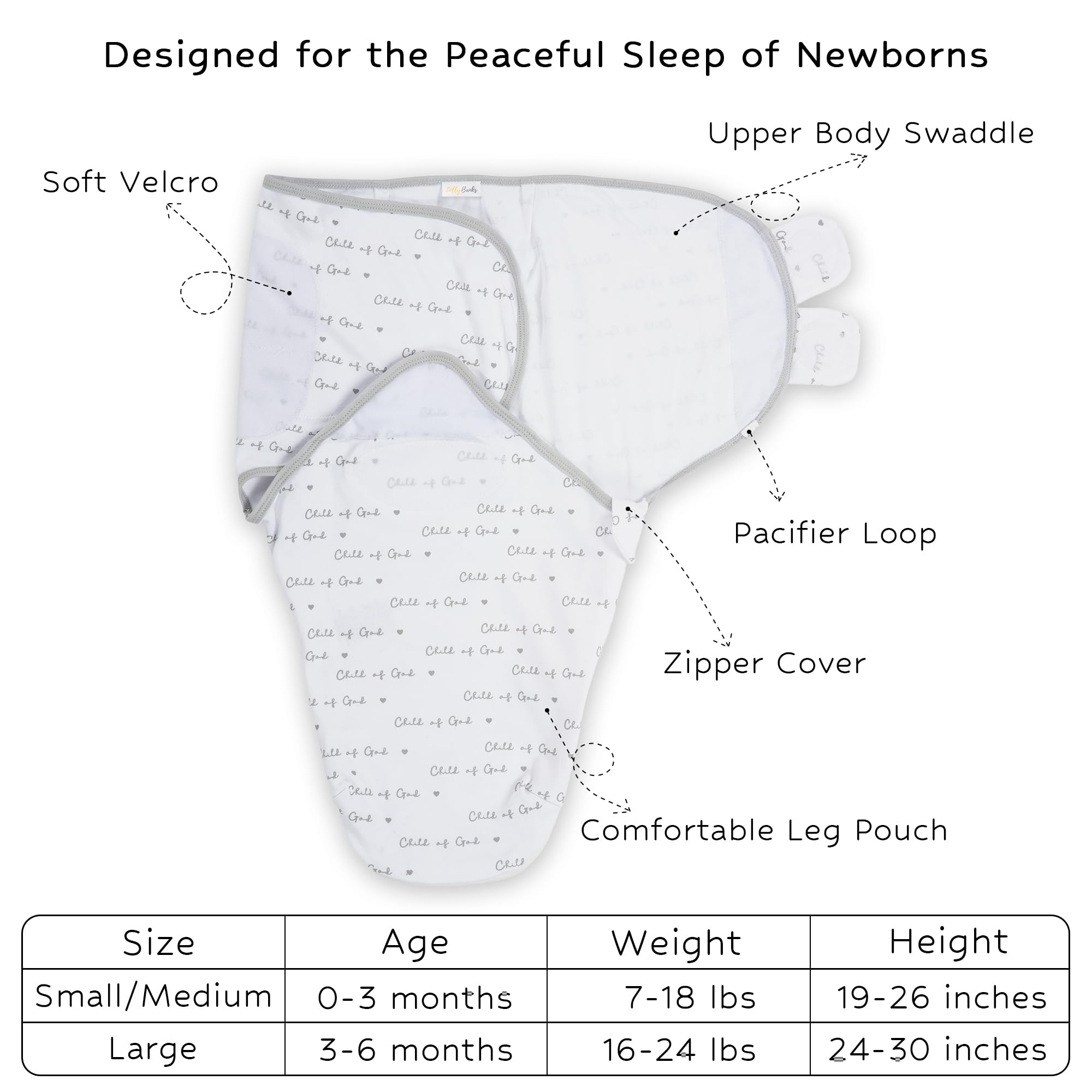 Child Of God Swaddle Sack
