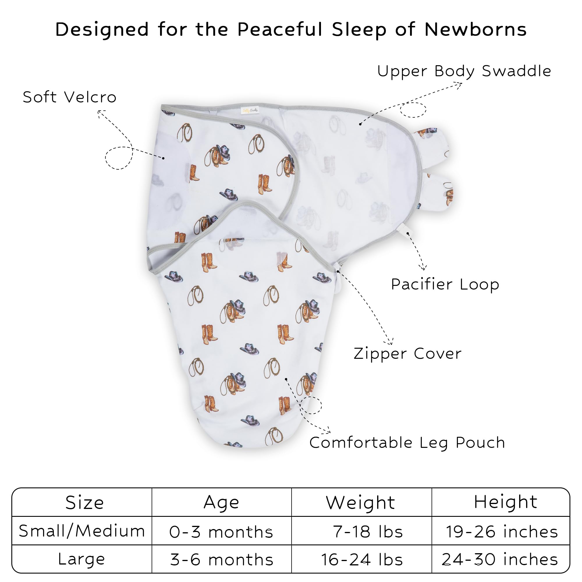 Life Is Better In Boots Swaddle Sack