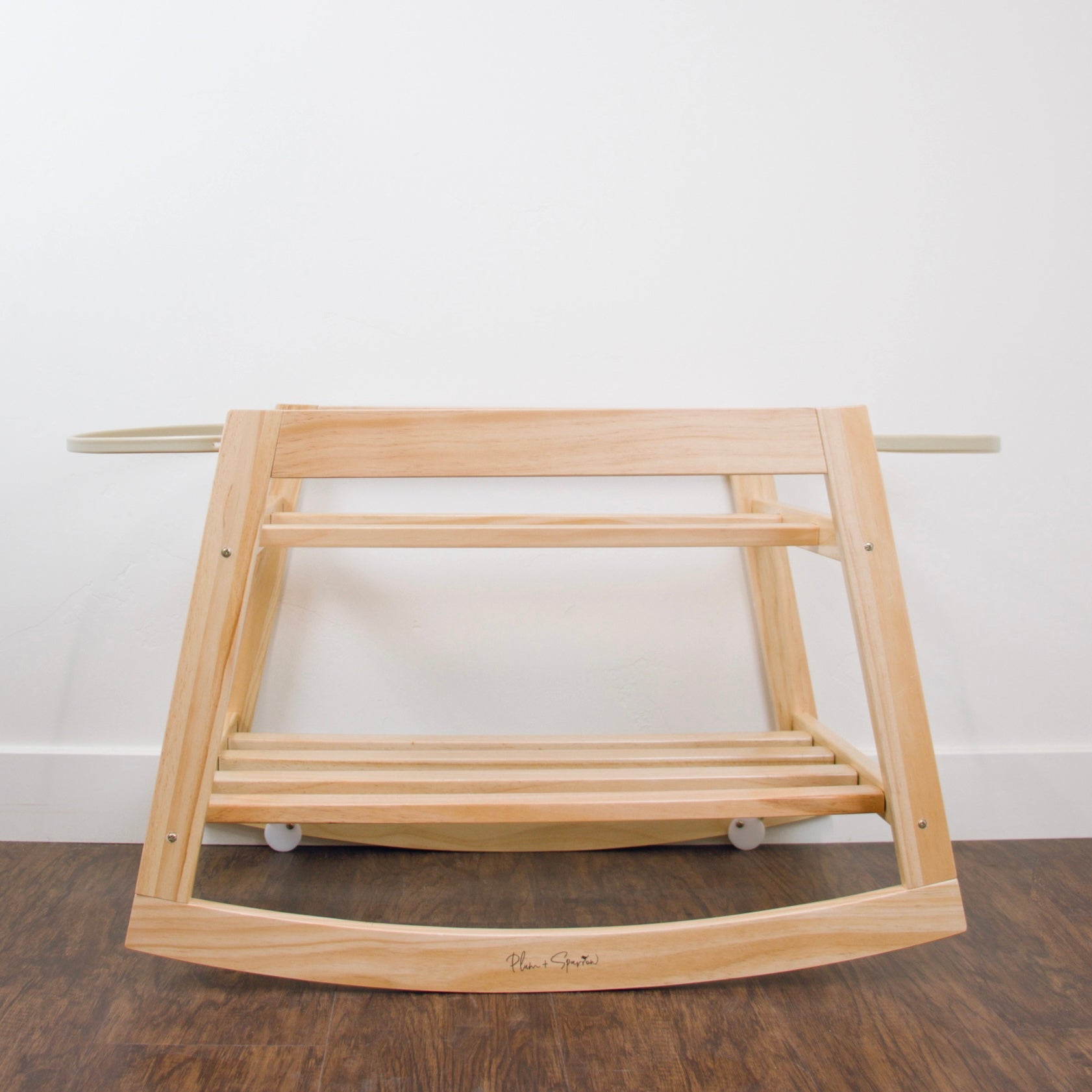 Classic Rocking moses Bassinet Stand with Brake natural
