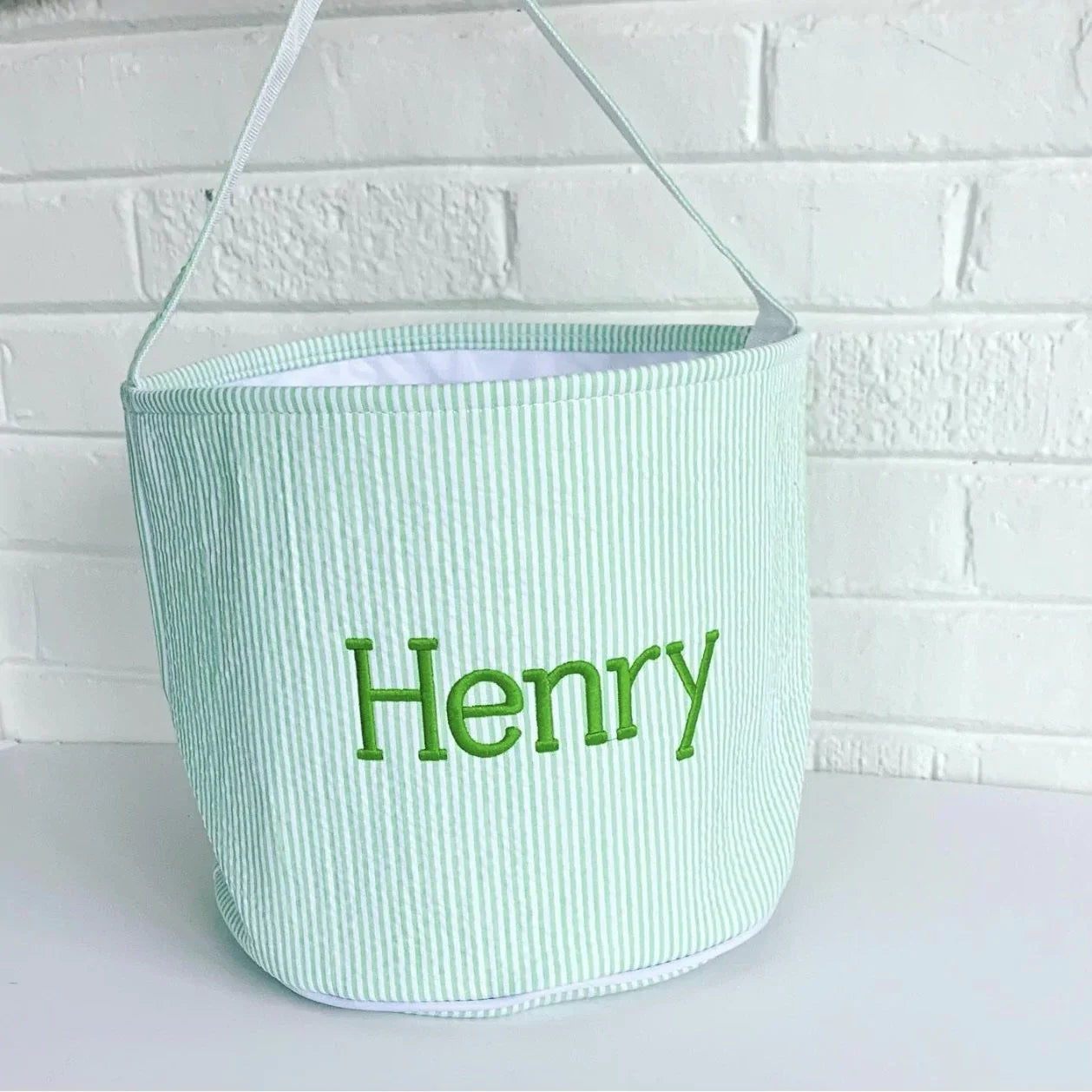 Seersucker And Gingham Buckets