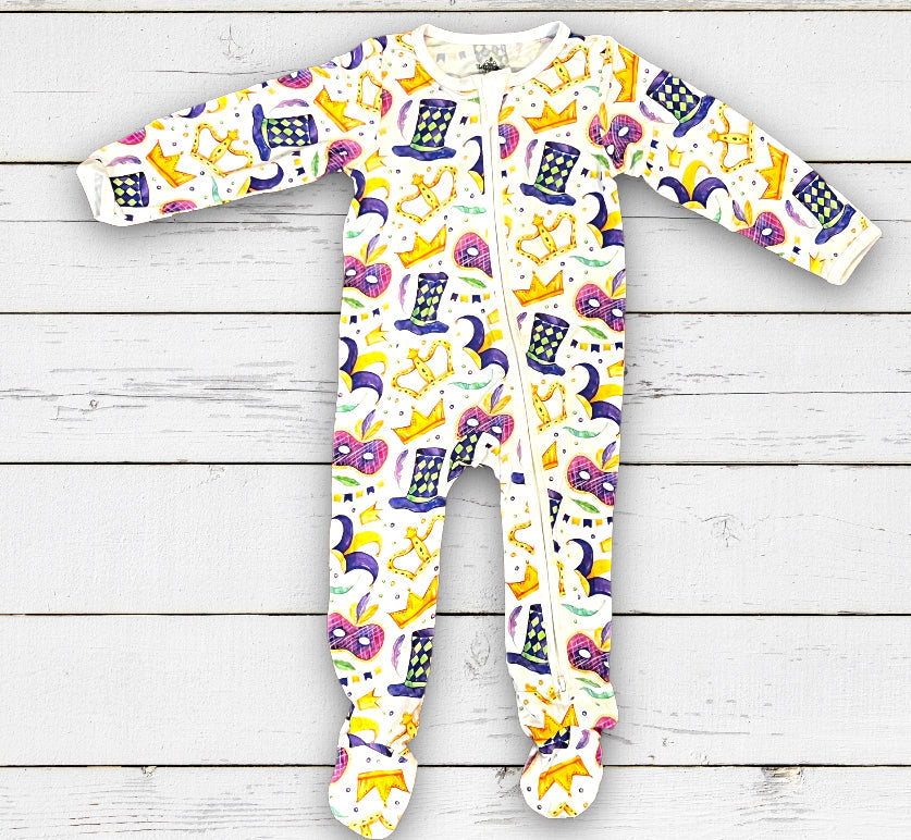 Mardi Gras Bamboo Romper
