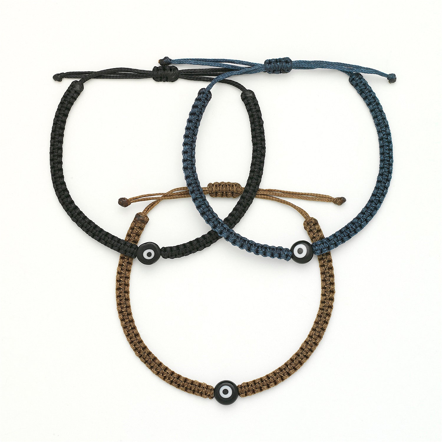 Single Evil Eye Braided Bracelet