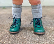 𝐂𝐎𝐌𝐁𝐀𝐓 𝐁𝐎𝐎𝐓𝐒 - Hunter Green - With Side Zipper And Laces