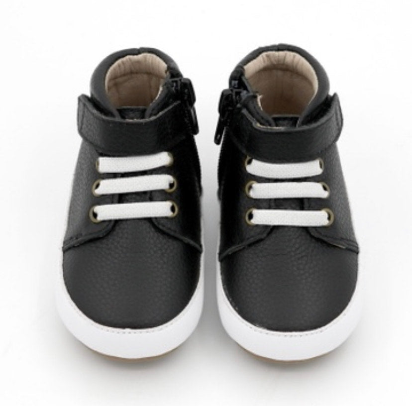 High Top Black Sneakers - Blackout