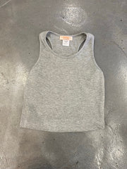 Tweenstyle By Stoopher - Cropped Rib Tank - Grey