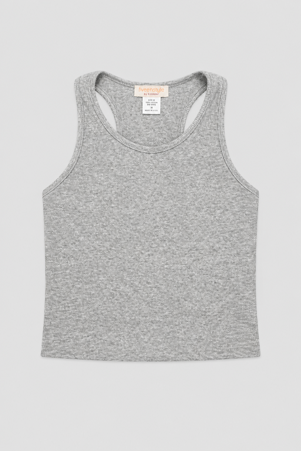 Tweenstyle By Stoopher - Cropped Rib Tank - Grey