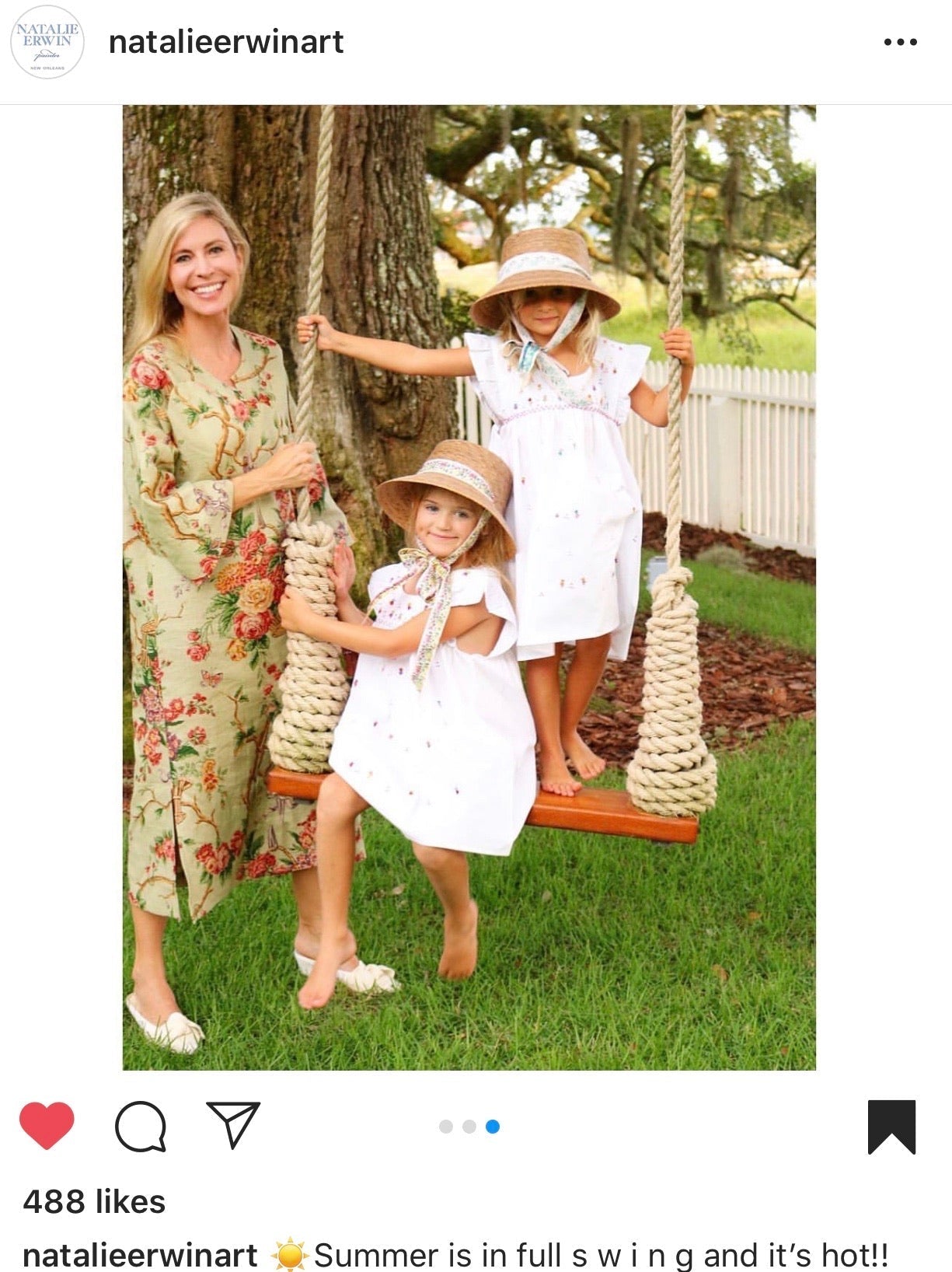 Palmetto Little Girl’s Hat - Long Coral Grosgrain Ribbon