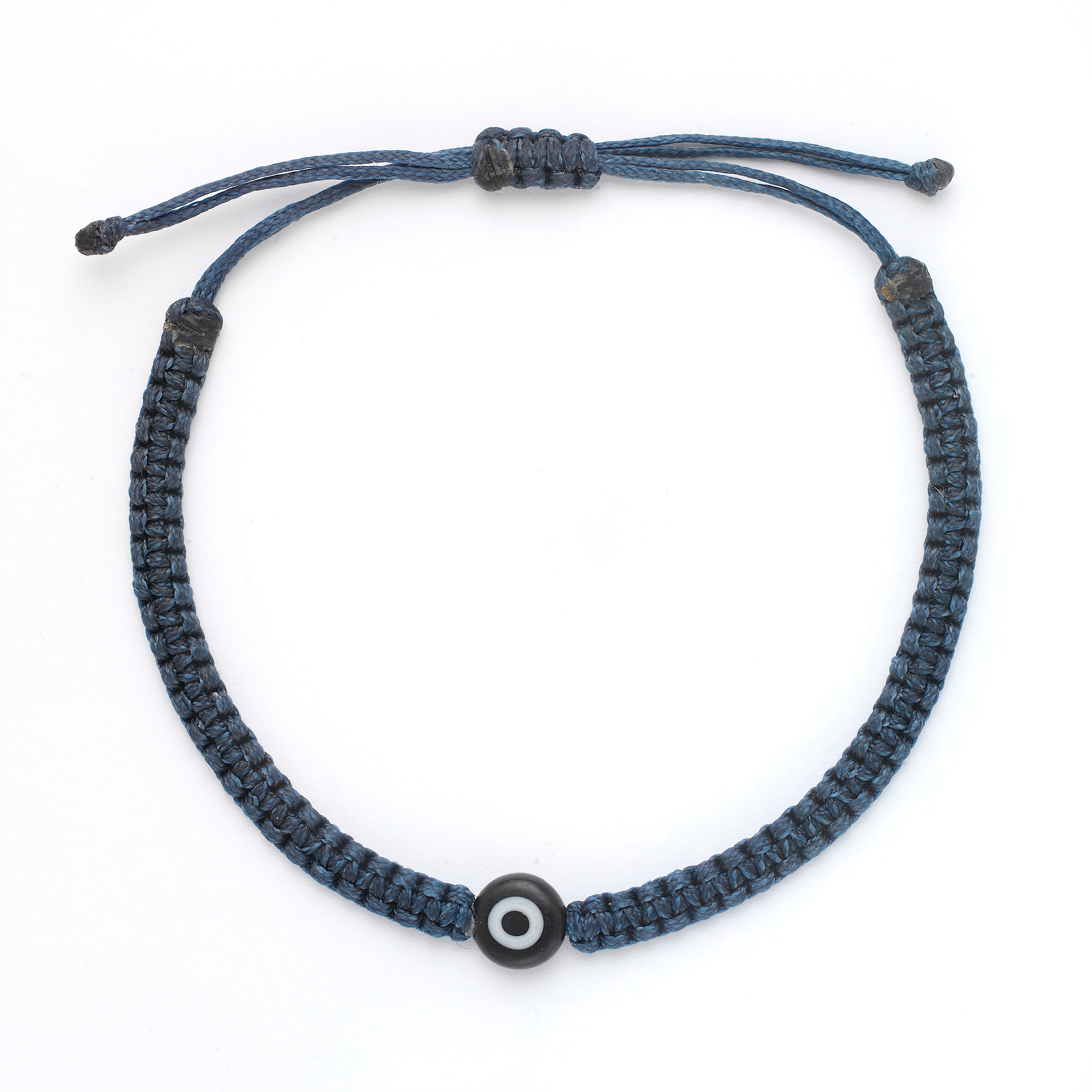 Single Evil Eye Braided Bracelet