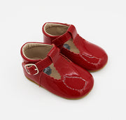 T-straps Red Patent Leather