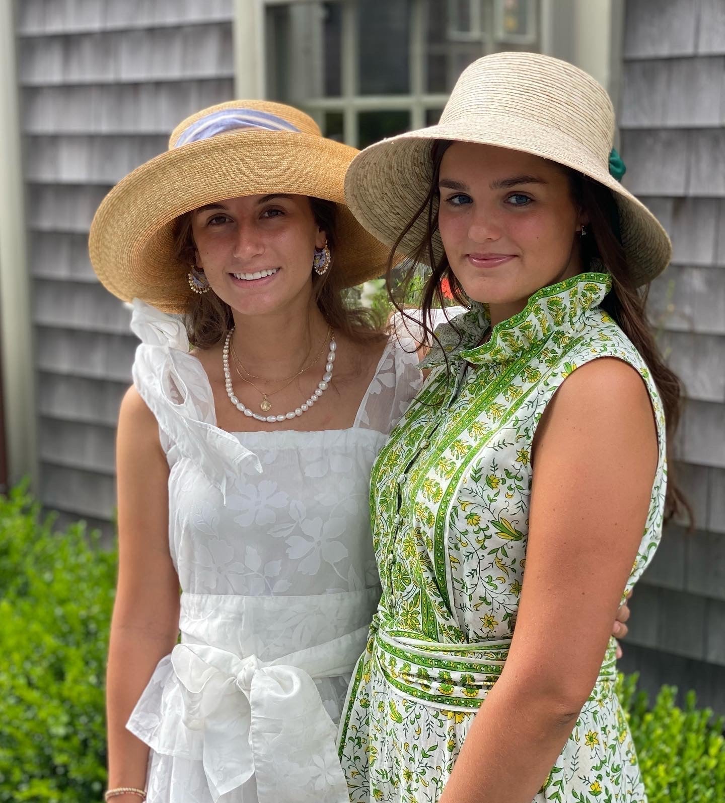 Clematis Bucket Hat - Masters Green Long Grosgrain Ribbon