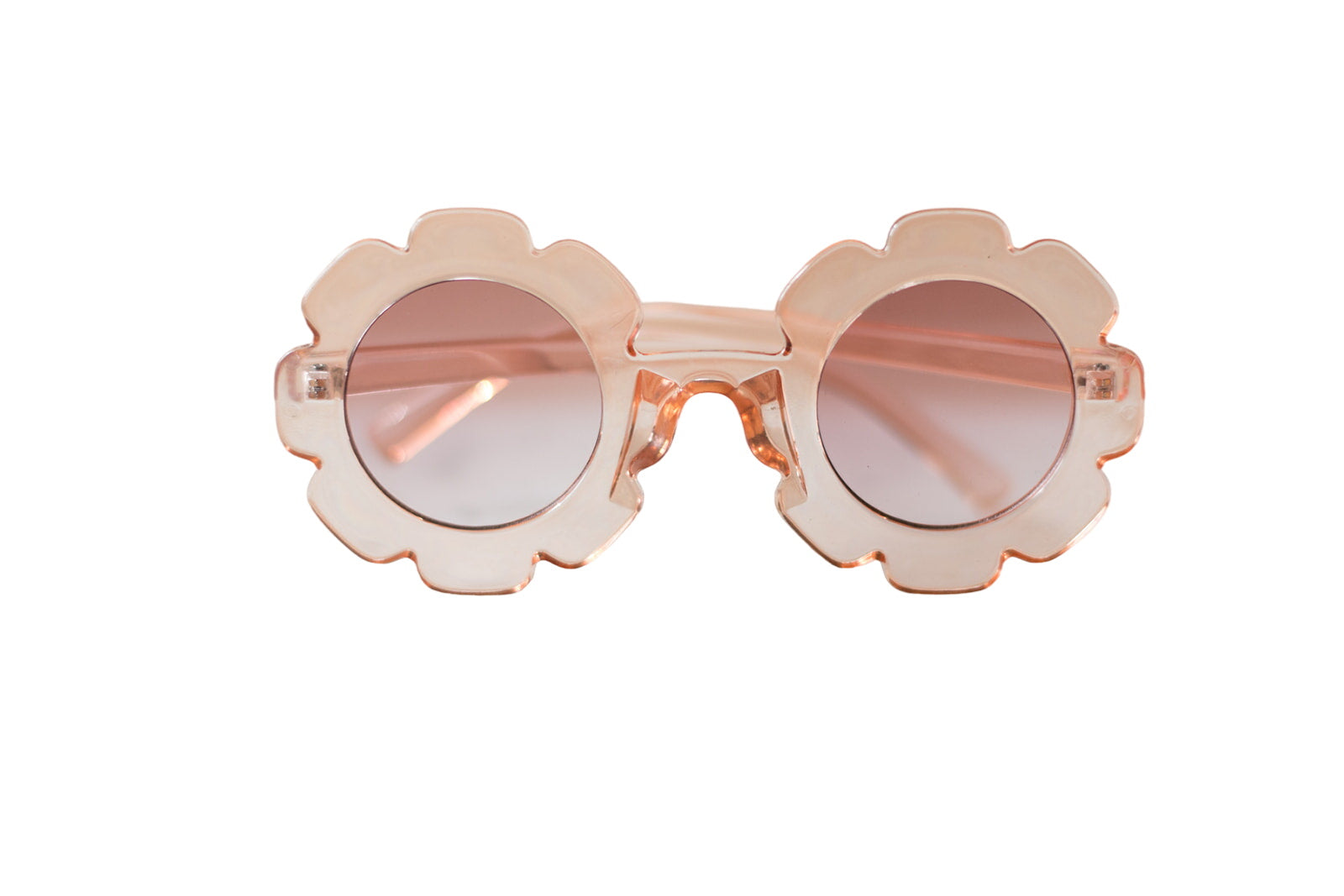 Toddler & Kid Daisy Sunglasses - Clear Peach