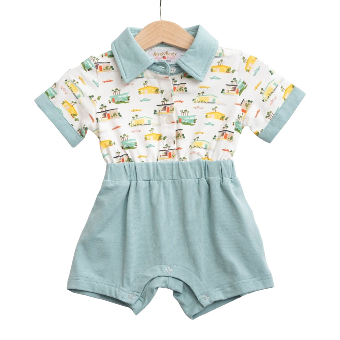 Mid Century Summer Baby And Toddler Boys Romper
