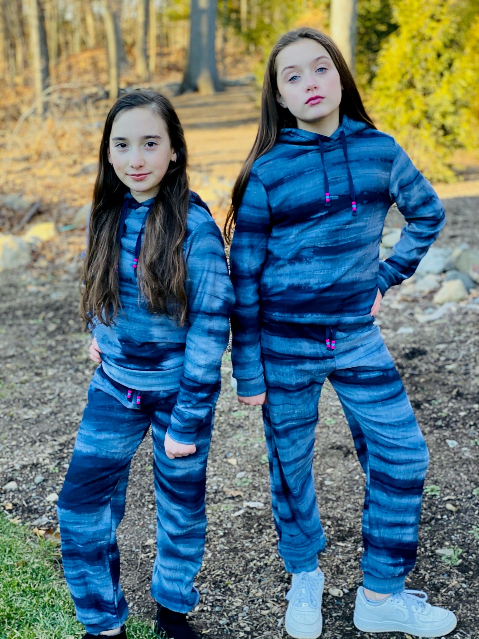 Tweenstyle - Navy Tie Dye Joggers