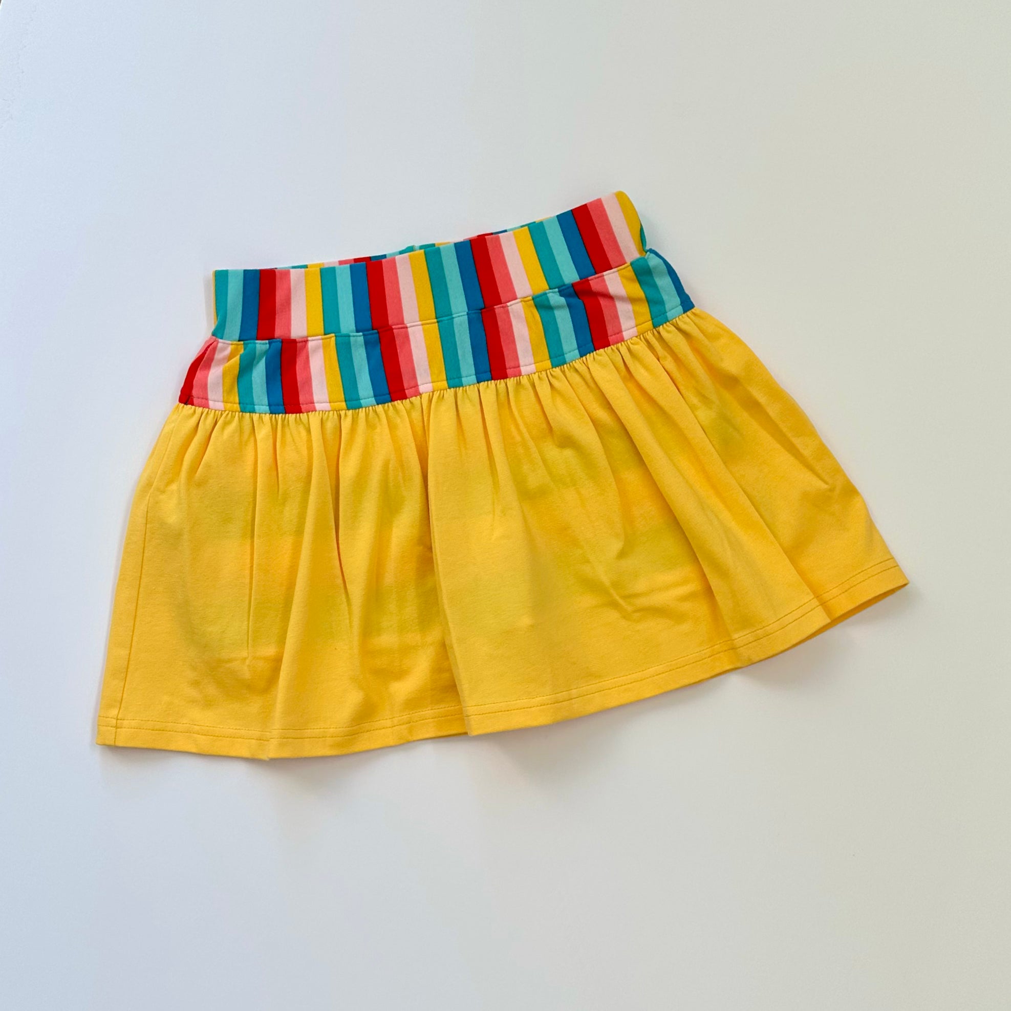 School Stripes/daffodil Allie Skort