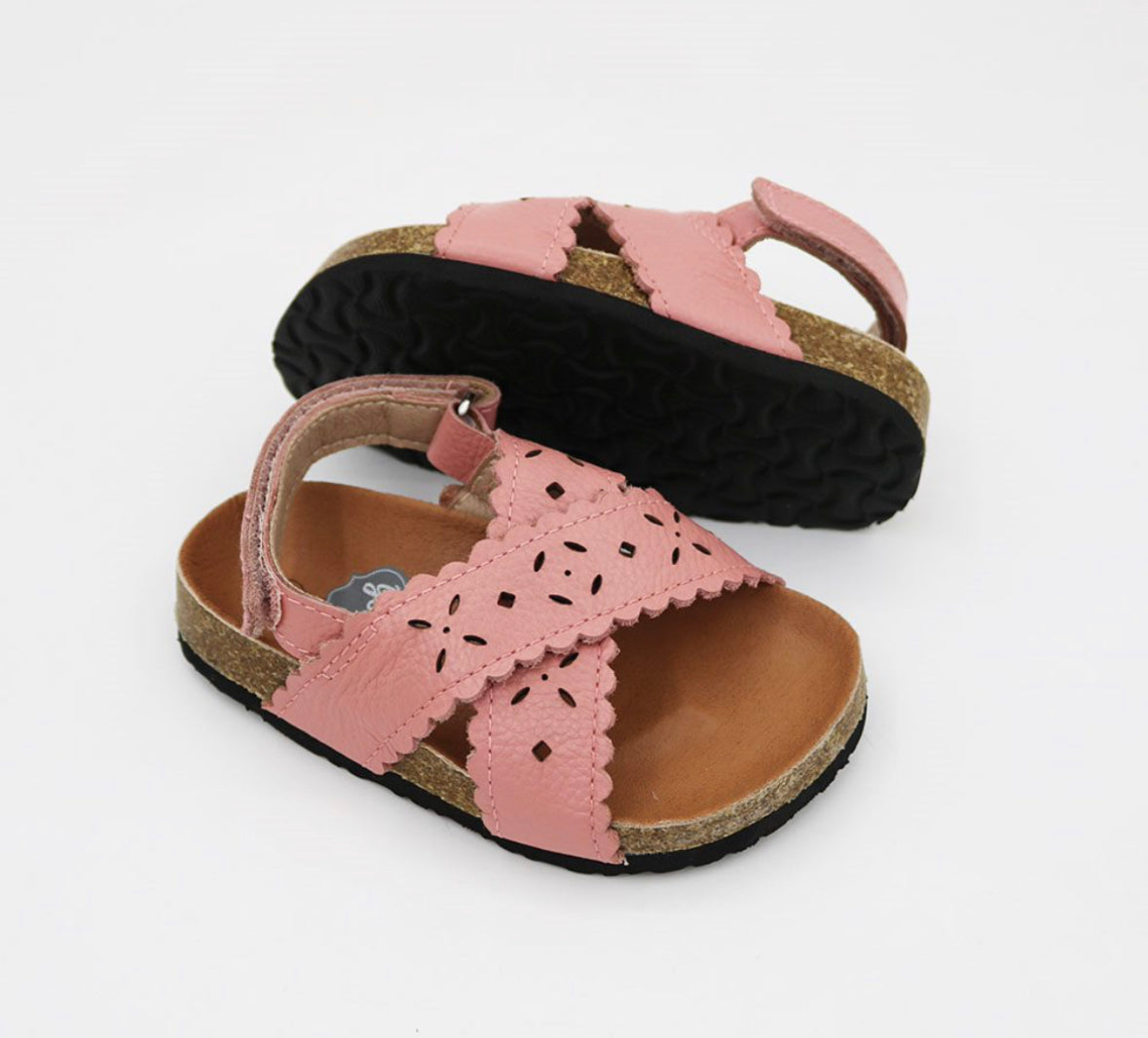 Manhattan Footbed Sandals - Light Pink